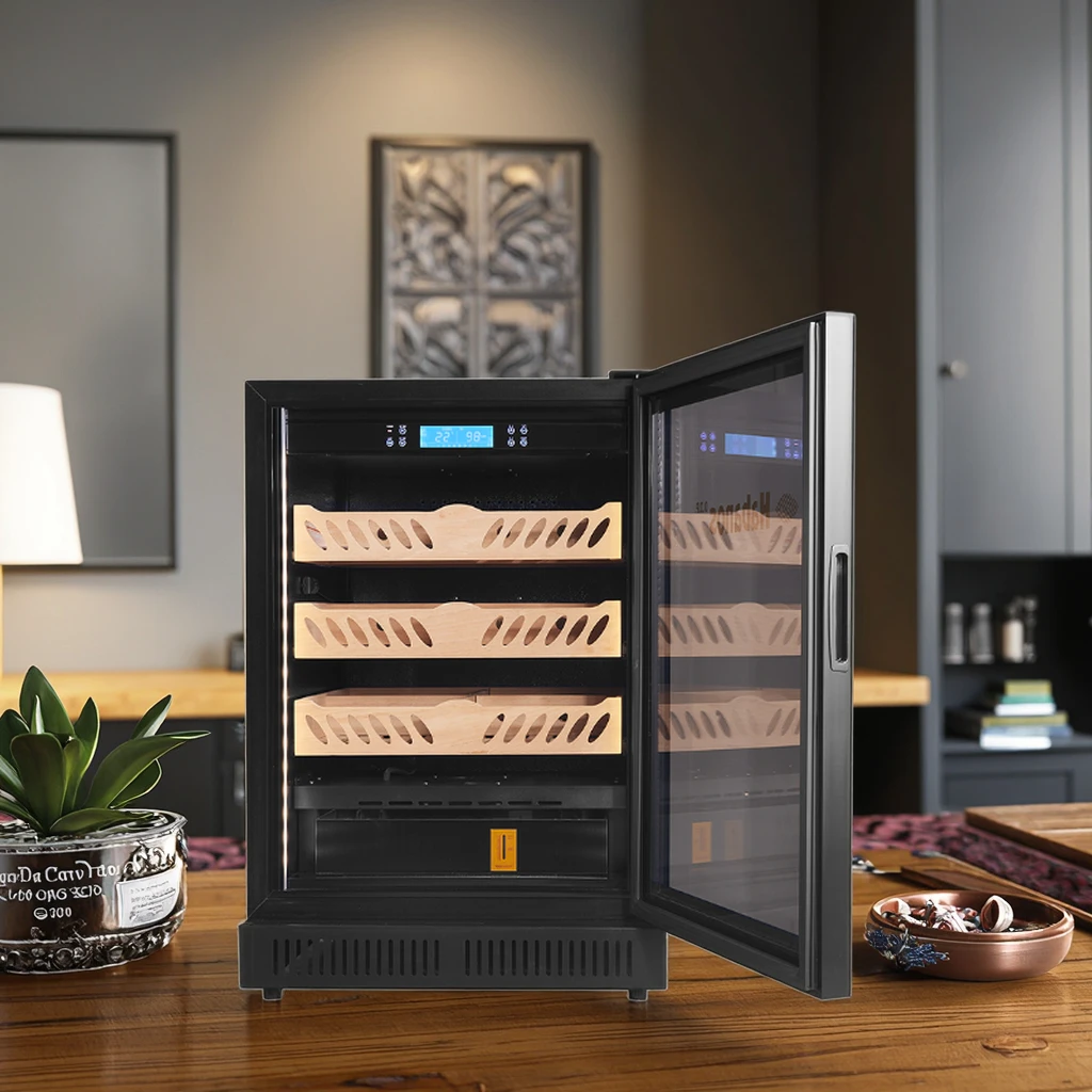 Popular High Quality Constant Humidity and Temperature Control Home Cigar Humidor Cabinet