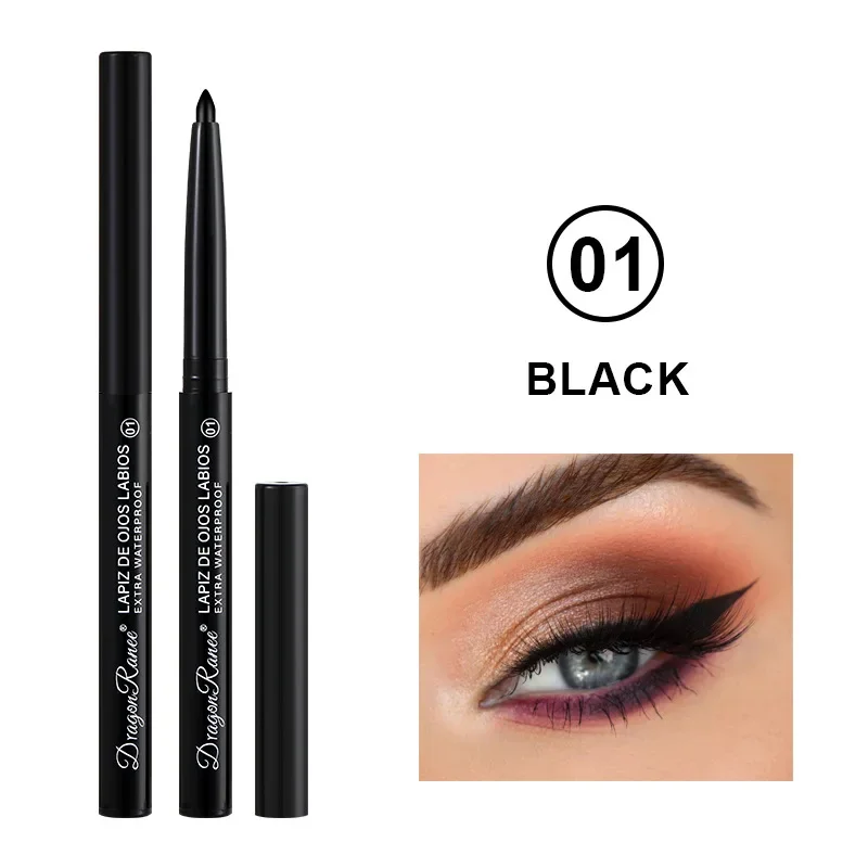 Heallor Pencil Płynny eyeliner Wodoodporny eyeliner w ołówku 36H Długotrwały płynny eyeliner w pisaku Szybkoschnący Bez kwitnienia Kosmetyki T