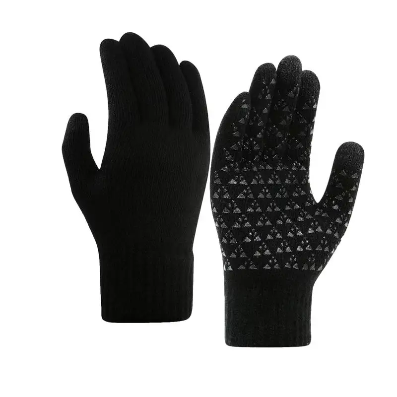 Gloves Touchscreen Warm Touchscreen Windproof Anti Slip Heated Gloves Cold Weather Thermal Warm Gloves Anti Slip Heated Gloves