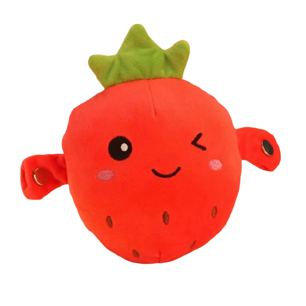 Creative Fruit Induction Metronome 15 Music Modes Soft Fruit Plush Toy Stuffed Doll Sound Squeaky Educational Toy