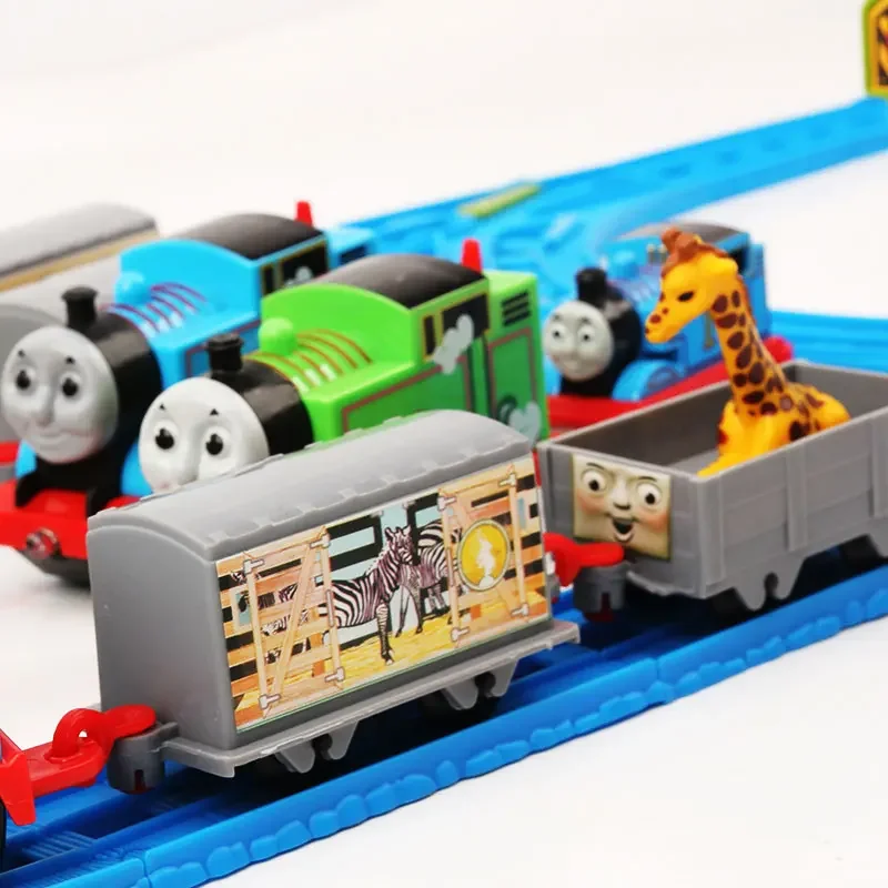 Thomas and Friends Plastic Electric small Thomas Percy   and carriage track Toy Model Children Birthday Gift