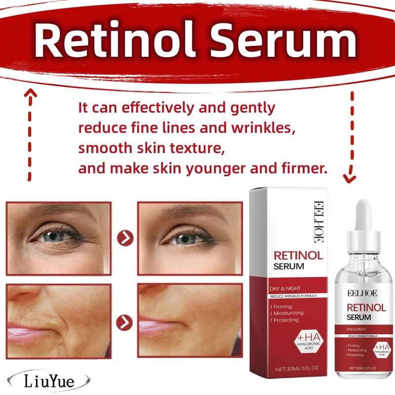 

Retinol Serum Fade Fine Lines Brighten Smooth Skin Improve Puffiness Lifting Moisturizing Liquid Skin Care Products