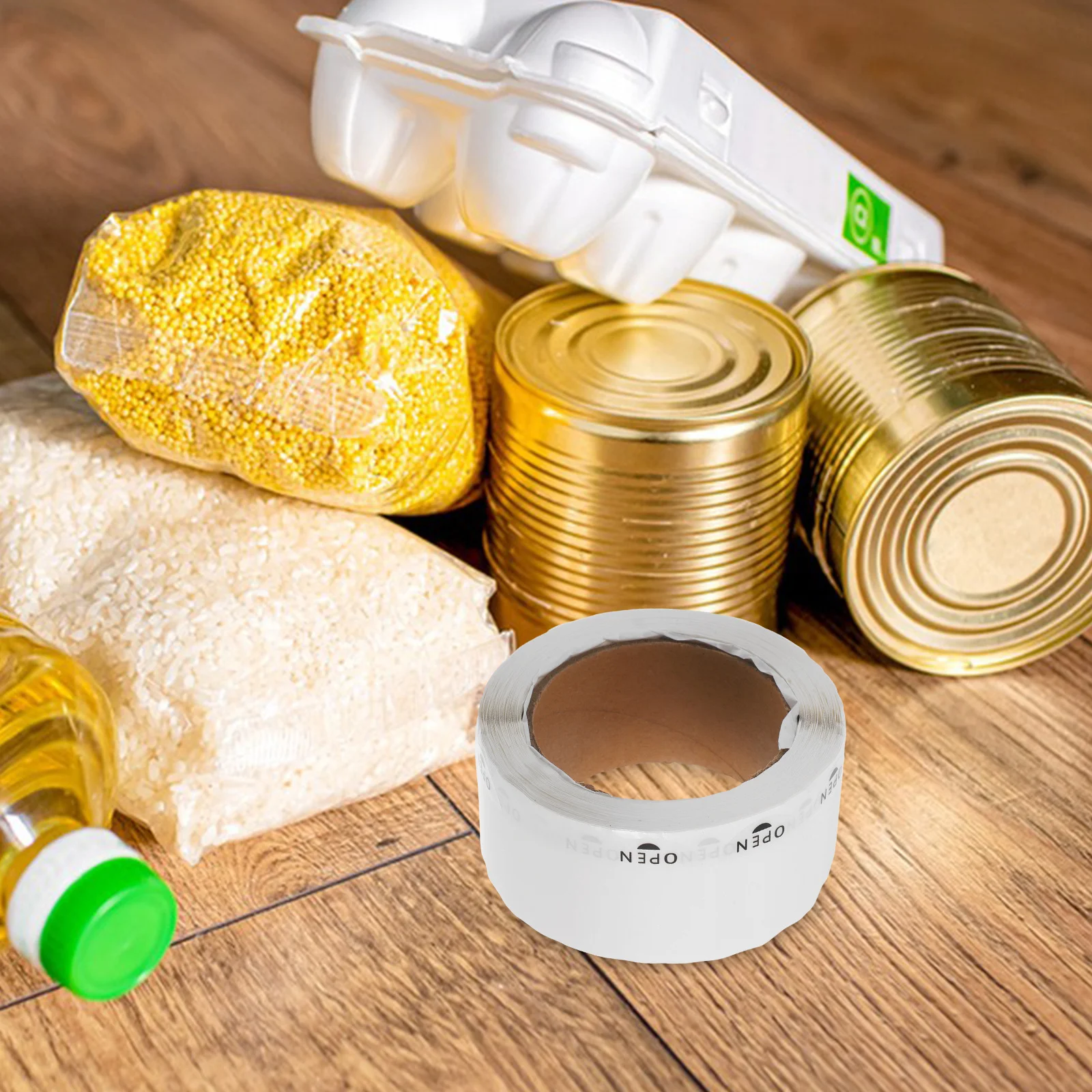 1 لفة ملصقات للتسمية واضحة مقاوم للماء ذاتية اللصق الختم لتغليف المنتج الشحن المغلف ملصق حامي خالية من البقايا