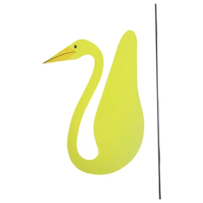 Metal Bird Yard Stake Accent with Colored Metal Panel and Yard Pick for Lawn Flower Bed Porch Outdoor Home Display D2RD