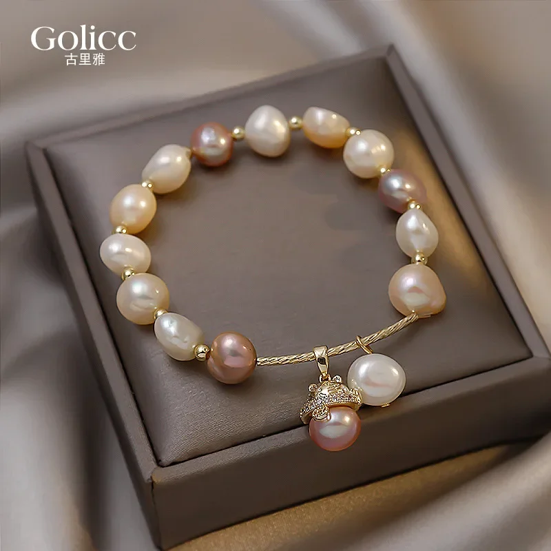 

Lucky Cat Baroque Pearl Bracelet Women's 2024 New Popular Light Luxury Light Luxury Niche Exquisite Bracelet with Accessories