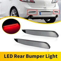2 uds para Mazda 3 velocidades 3 2010-2013 Axela Sport LED Reflector de parachoques trasero luz trasera parada antiniebla 12V bombillas de respaldo BBM4515M0C