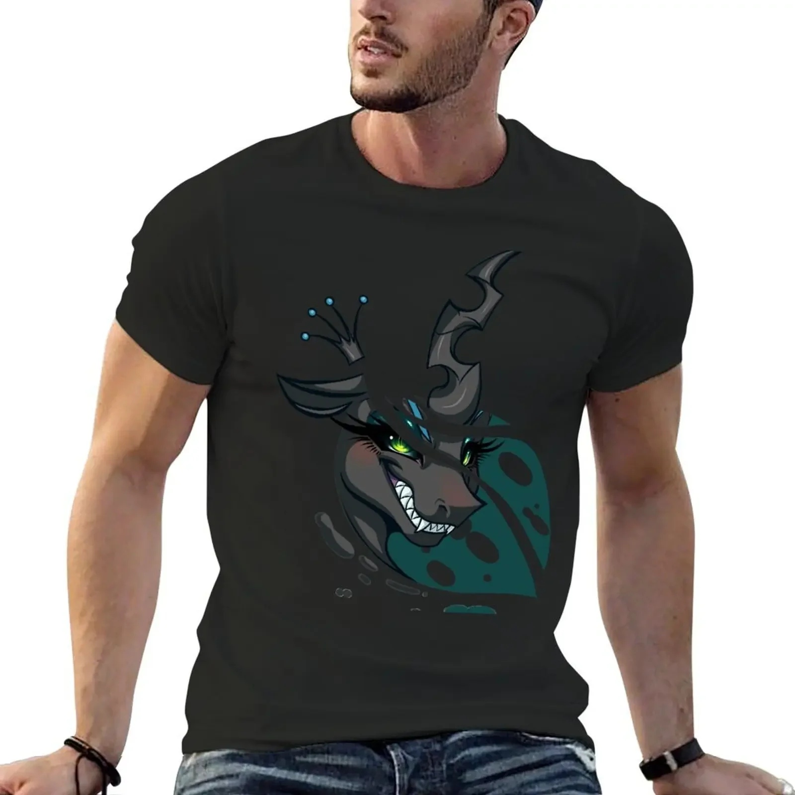 Queen Chrysalis T-Shirt plus size clothes Aesthetic clothing graphics blanks shirts men