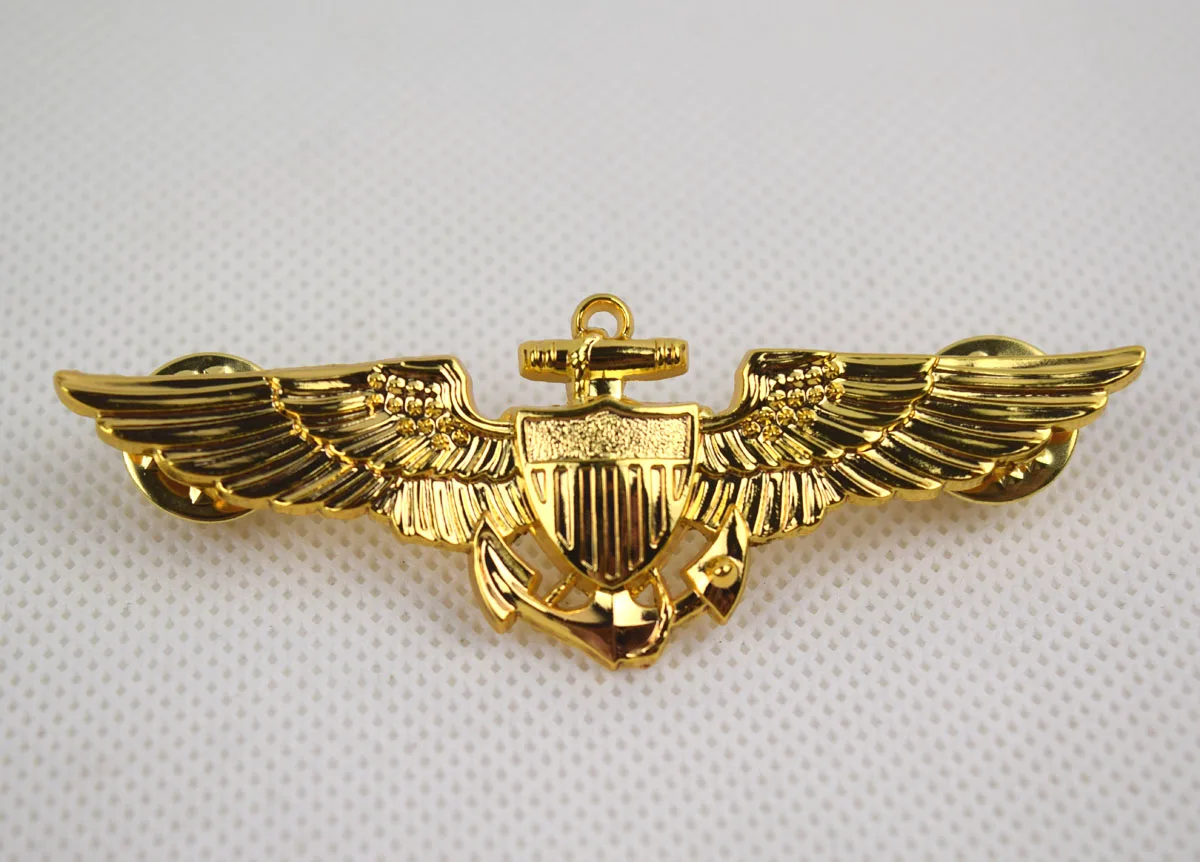 

Repro WWII US Aviators Wings Metal Pin Badge