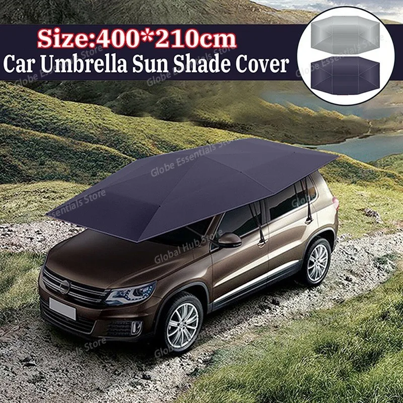 New Car Roof Sun Umbrella Car Roof Cloth Dustproof and Uv Resistant Outdoor Waterproof Folded Portable Canopy Cover