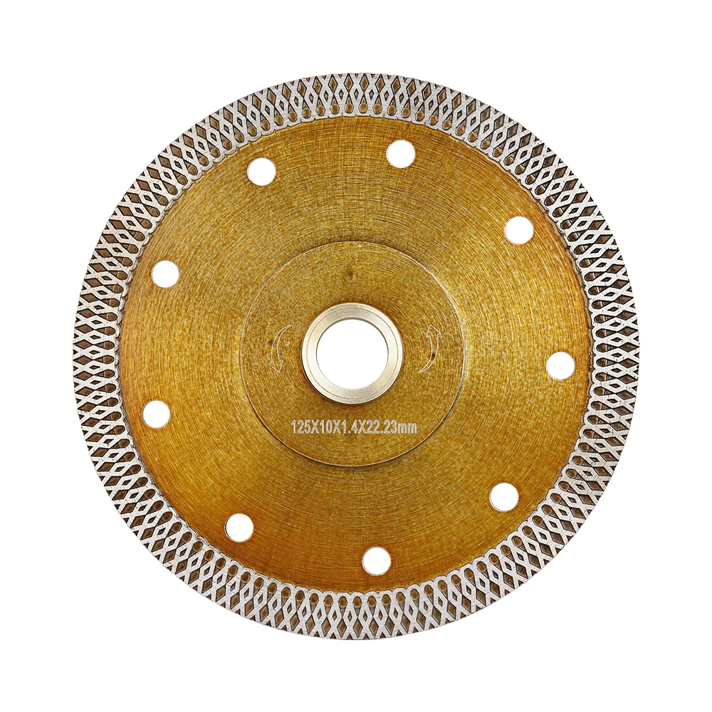 1 peça 5in super fino prensado a quente lâmina de serra de diamante sinterizada x turbo disco de corte para cortar telhas cerâmicas, mármore e granito
