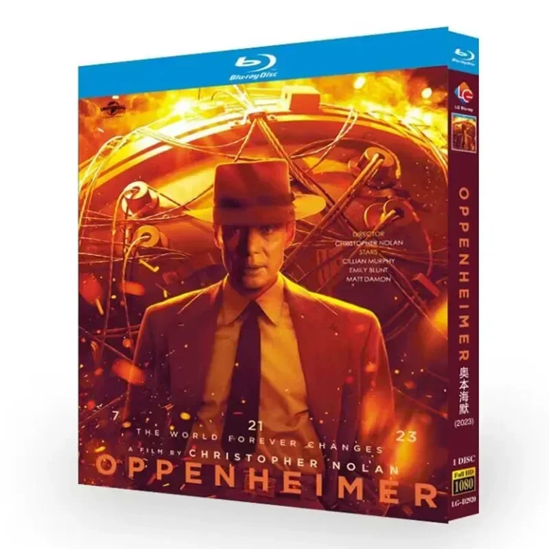Blu-ray Ultra High Definition Movies Oppenheimer BD Discs CD Boxes Chinese and English Subtitles