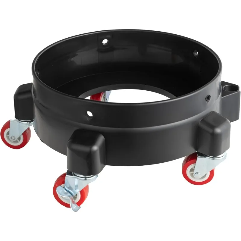1Pc Removable Rolling Bucket Dolly 360° Turning Swivel Caster Detail Kit with Wheels Storage Tray Tote Insert Locking Casters