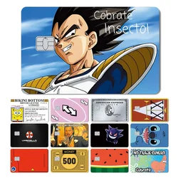 New Earth Golden Flower Dragon Ball One Piece Cat Ainime Circuit Board Matte Skin Sticker Film Cover for Credit Card Bank Card