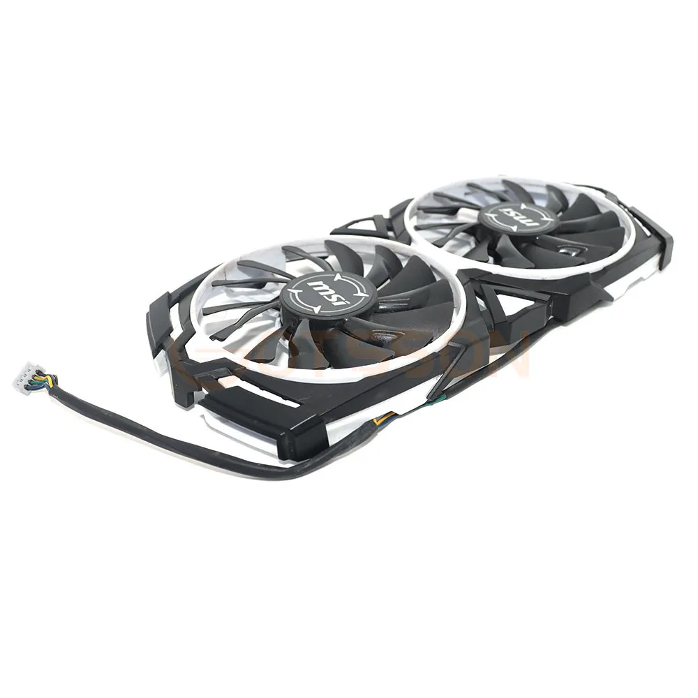 Imagem -03 - Ventilador de Refrigeração da Placa Gráfica Pld09210s12hh 4pin Apto para Msi rx 580 570 480 470 Rx6600 Armor P106100 Gtx1070 1080 87 mm