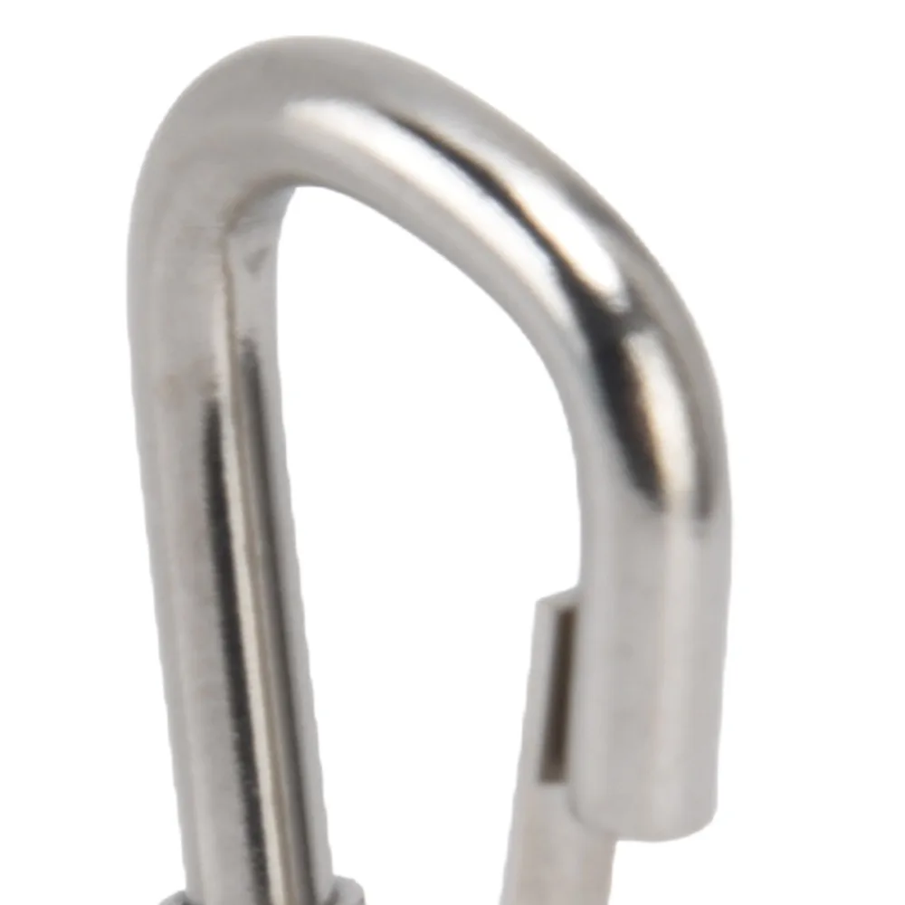 5 pcs 304 Stainless Steel Stainless Steel Snap Hooks Square Eye / Swivel Eye Design Fixed Spring Mechanism Swivel Eye Snap Hooks