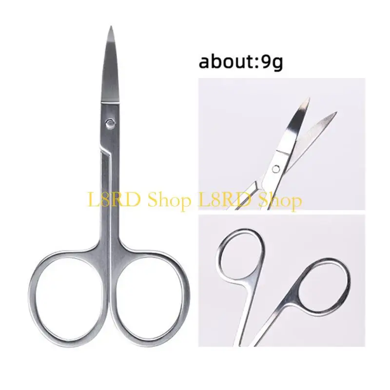 L8RD Eyebrow Scissors Professional Stainless Steel Trimmer Practical Eyebrow Eyelash Hair Remover Makeup Tool