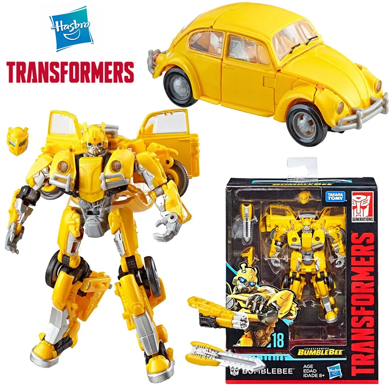 

Hasbro Transformers Studio Series SS18 Bumblebee 12 см Deluxe Class аниме оригинальная фигурка модель игрушка подарочная коллекция