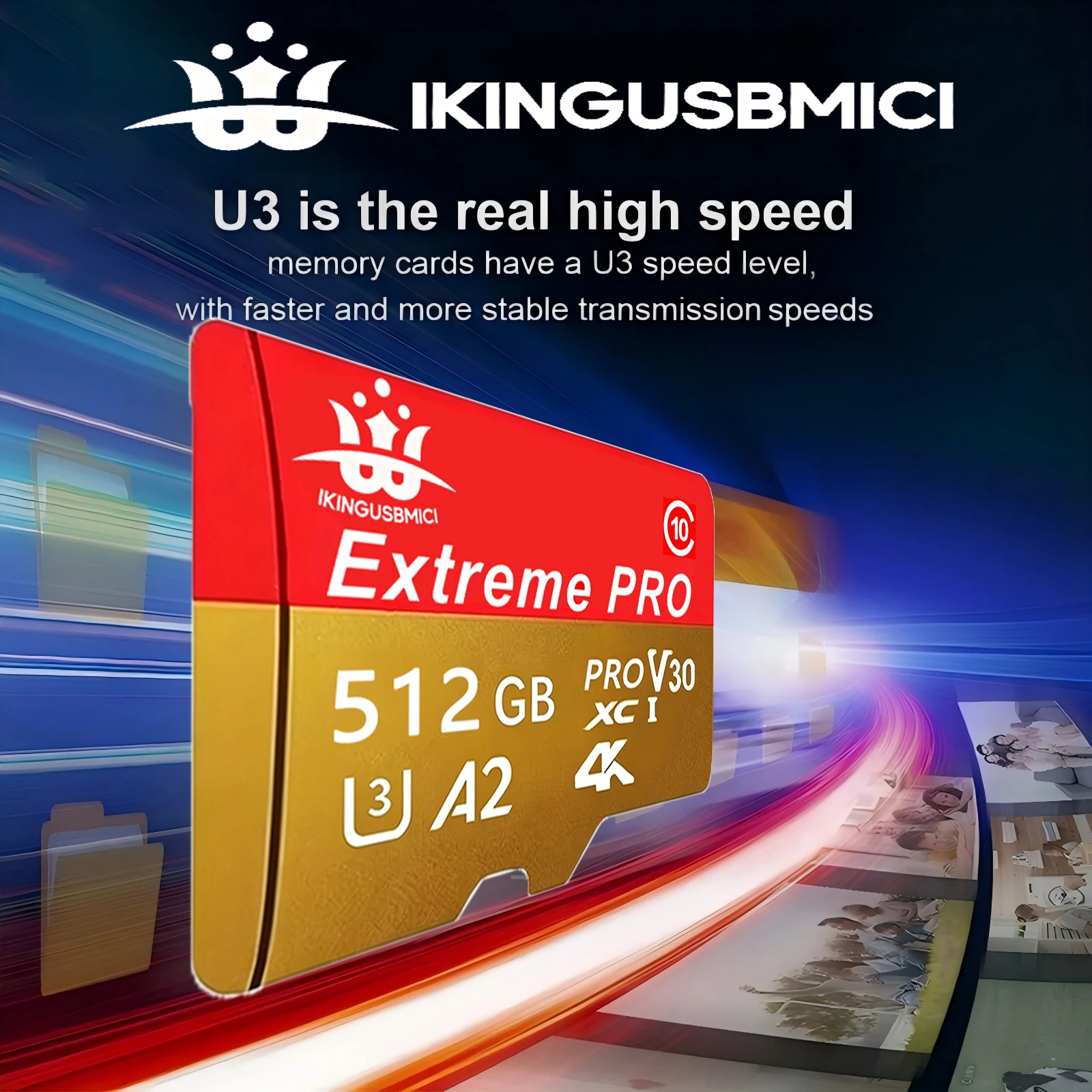 Flash Premium Memory Card 32/64/128/256/512gb Micro Tf Uhs-i Smartphone Camera Durable High Quality Fast High Speed Reliable U3