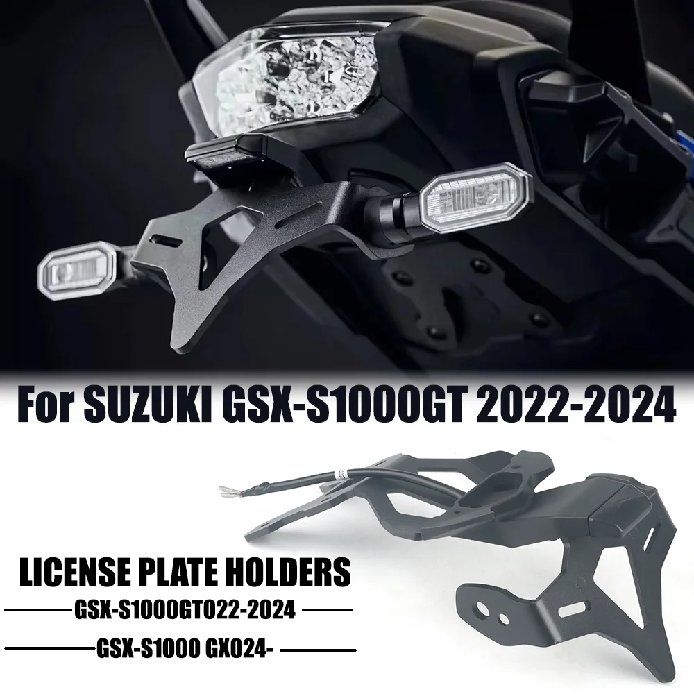 

For SUZUKI GSX-S1000GT 2022-2024 GSX-S1000 GX 2024 Motorcycle Rear Short Tail Stock License Plate Holder Tailstock Frame Bracket