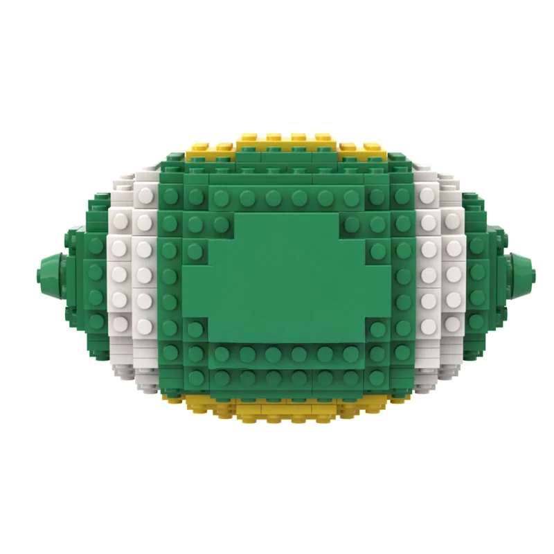 DIY Sports Match Game Ball Construction Set Rugby Athlete Fan Gift Building Bricks Toy