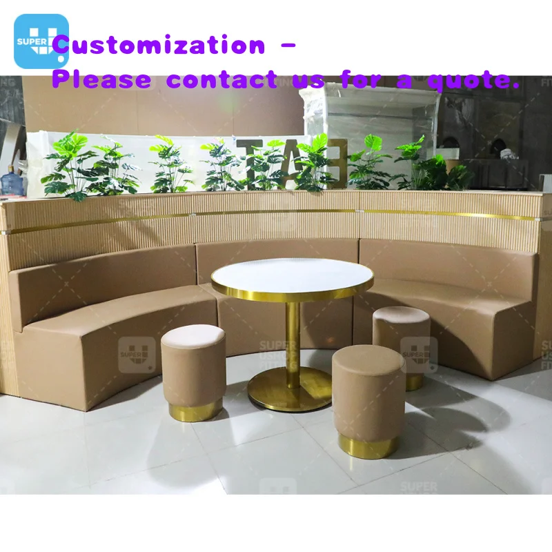

custom.Modern Mall Kiosk Restaurant Booth Table Seating Area Custom Cafe Bar Counter Design Decoration Bespoke Coffee Shop Furni