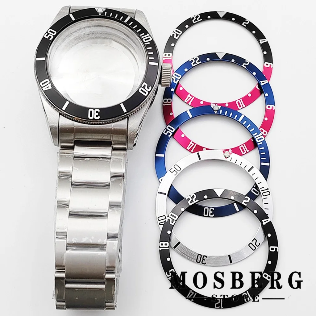 

Корпус часов NH35, 41 мм, сапфировое стекло, твердая нержавеющая сталь для механизмов NH35 NH36 ETA 2836 Miyota 8215 8205 821A DG2813 3804