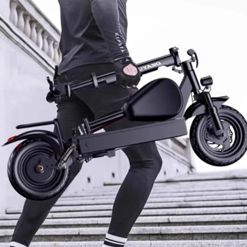 

2026Electric scooter ride on behalf of folding electric vehicles adult mobility small car two-wheeled mini battery car
