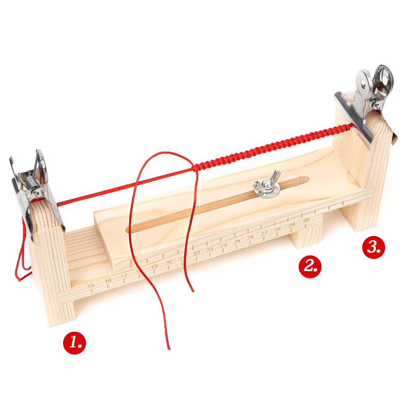 เชือกถักเครื่องมือเชือกถักมือ Rack ปรับความยาวสําหรับสร้อยข้อมือสร้อยคอ DIY Handcraft เชือกถัก Fixing เครื่องมือ