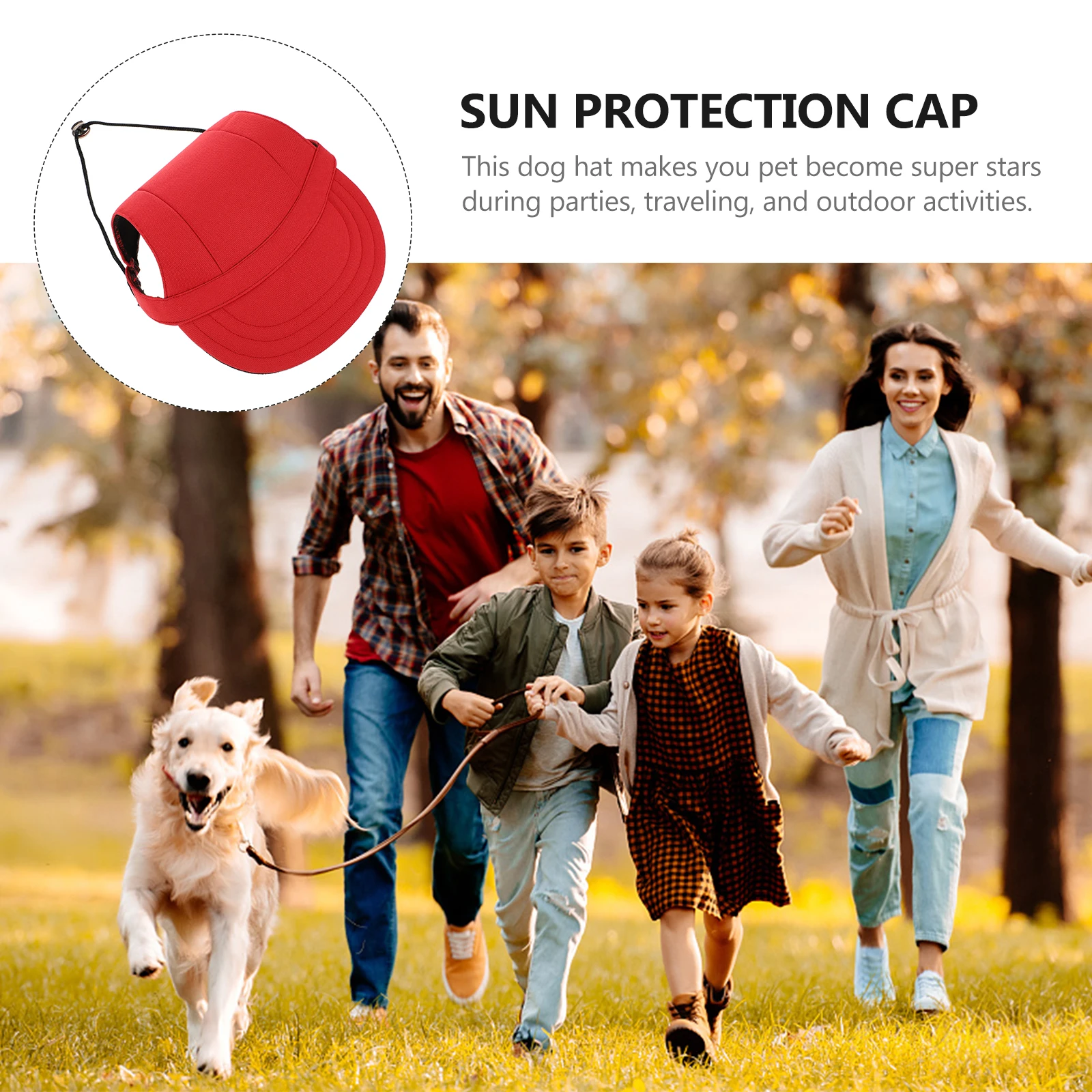 

Pet Dog Cap Summer Adjustable Sun Protection Baseball Hat for Dogs Lightweight Breathable Dog Visor Pet Summer Hat