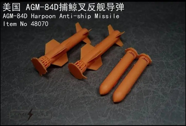 FAB FA48070 1/48 Scale AGM-84D Harpoon Anti-ship Missile