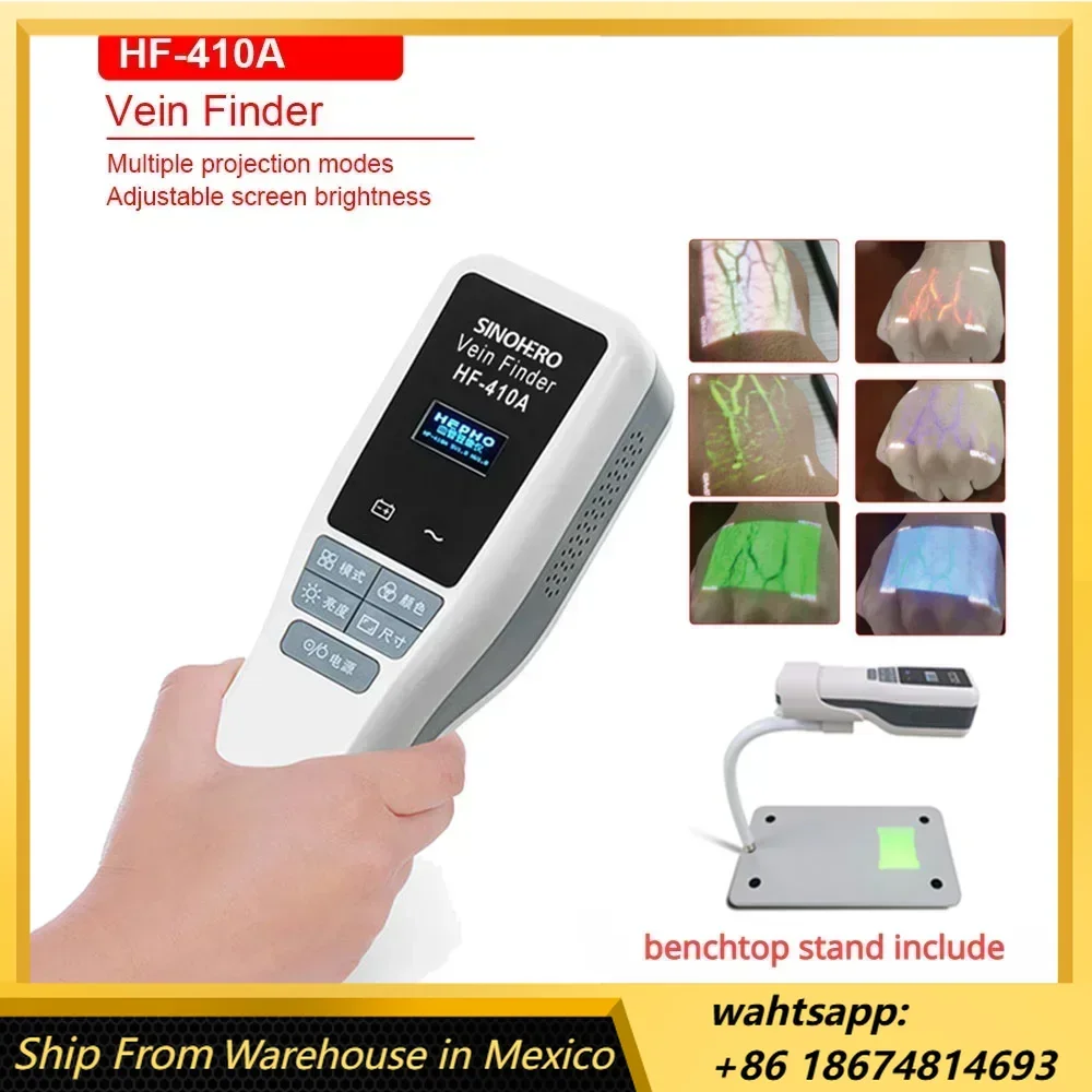 HF-410A Vein Finder Device Locator Handheld Portable Near-Infrared Blood Vessel Display Nurse Intravenous Injection Aids