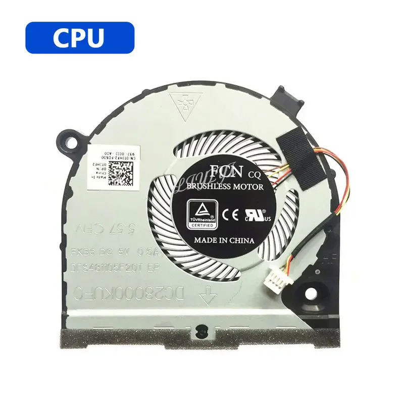 Enfriador de ordenador portátil para Dell G3, G3-3579, G3-3578, G5, G3-3779, CPU, GPU, ventilador de refrigeración 0W0J86 0TJHF2 0GWMFV