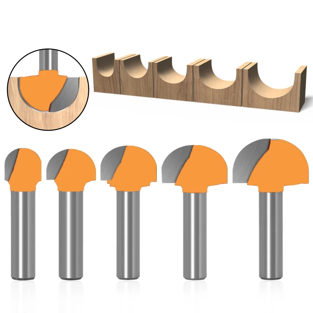1PC 8MM Shank Milling Cutter Wood Carving Double Edging Router Bits for Wood Cove Box Bit Tungsten Carbide Woodworking Endmill