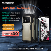 World Premiere DOOGEE S200 Max Rugged Phone 16GB 512GB 22000mAh Battery 66W 1.32\