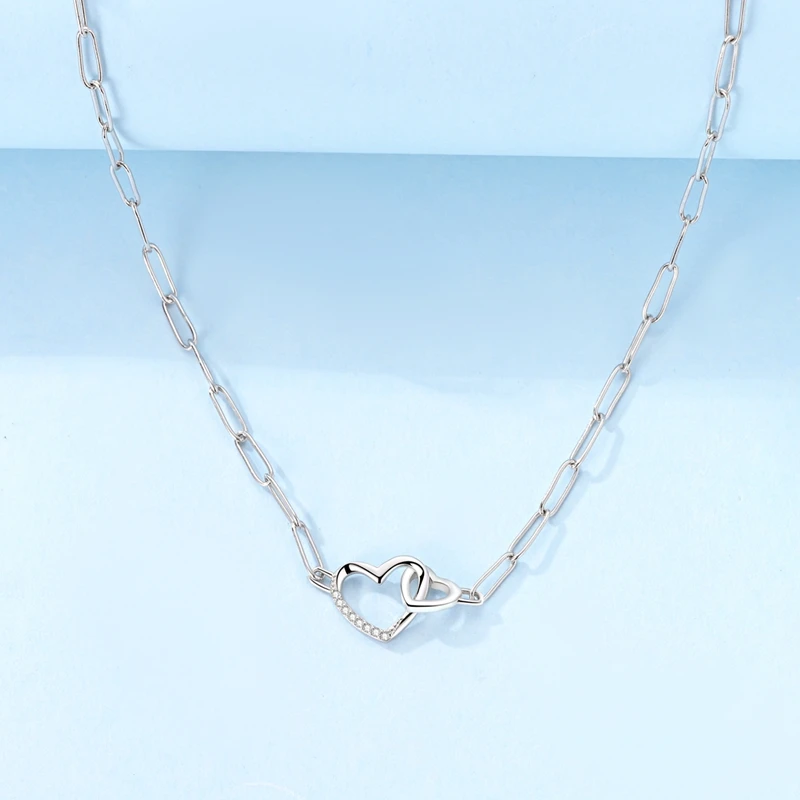 جديد 925 الاسترليني قلادة فضية الأصلي الزركون القلب فراشة السلاحف الدب قلادة قلادة للنساء هدية مجوهرات الحفلات