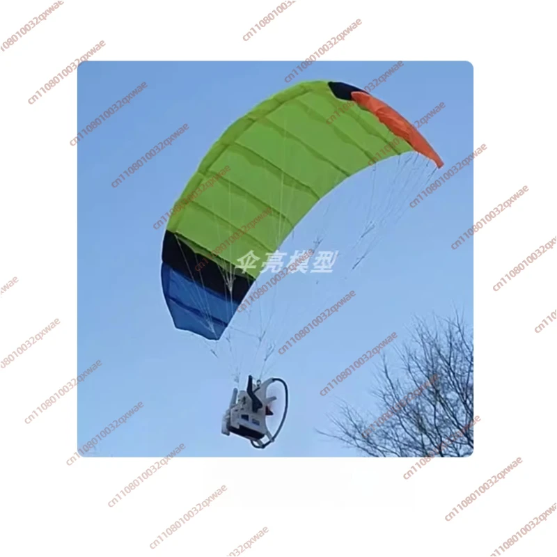 1 Set RC-Betriebener Gleitschirm mit 2204 Brushless-Motor, 1,5 Meter Flügel, Ferngesteuerter Fallschirm, Bausatz-Spielzeug für Kinder und Erwachsene