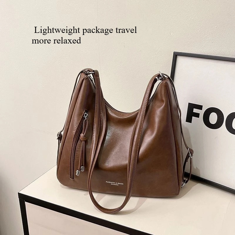 

Рюкзак женский 2025, новая модная корейская сумка, повседневная сумка через плечо большой вместимости