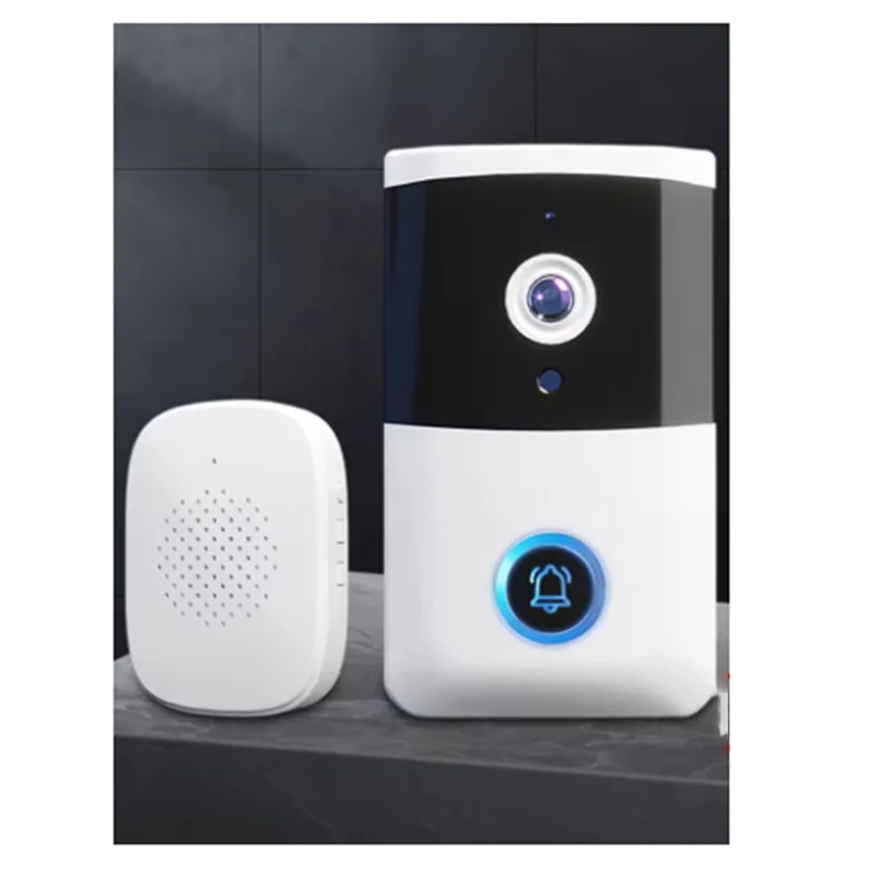 IR Night Vision Wireless Video Doorbell With Two-Way Audio - Smart Home Security Alarm System-Y47A
