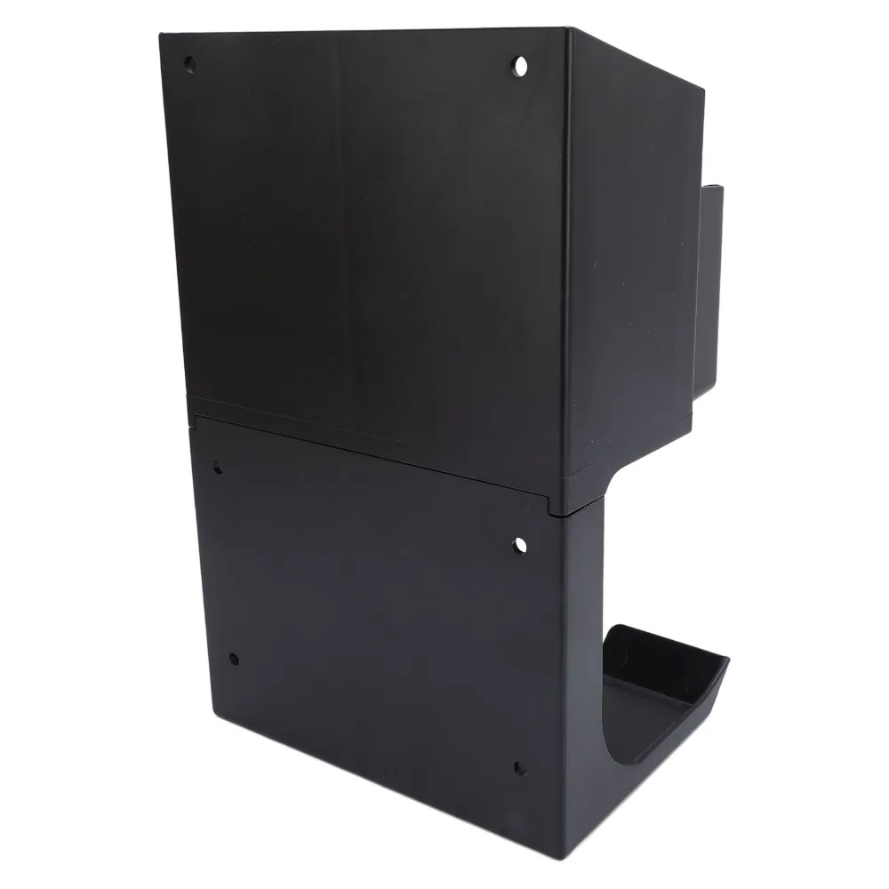 PP Barber Clipper Holder Rack Wall Mounted Multifunctional Design Hair Trimmer Storage Rack Black Color Multiple Slots
