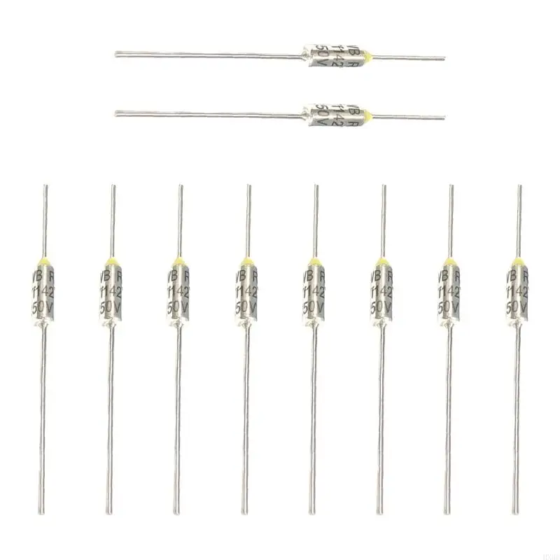 Pacote 10 pontos corte térmicos metal fusíveis térmicos para transformar o motor Electric Industrial Metal Metal Cask
