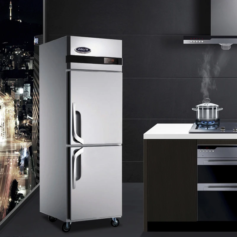 معدات المطاعم التجارية ثلاجة عاكسة رقمية مع منطقة طازجة رطبة وفريزر عميق ثلاجة تستقيم شعبية