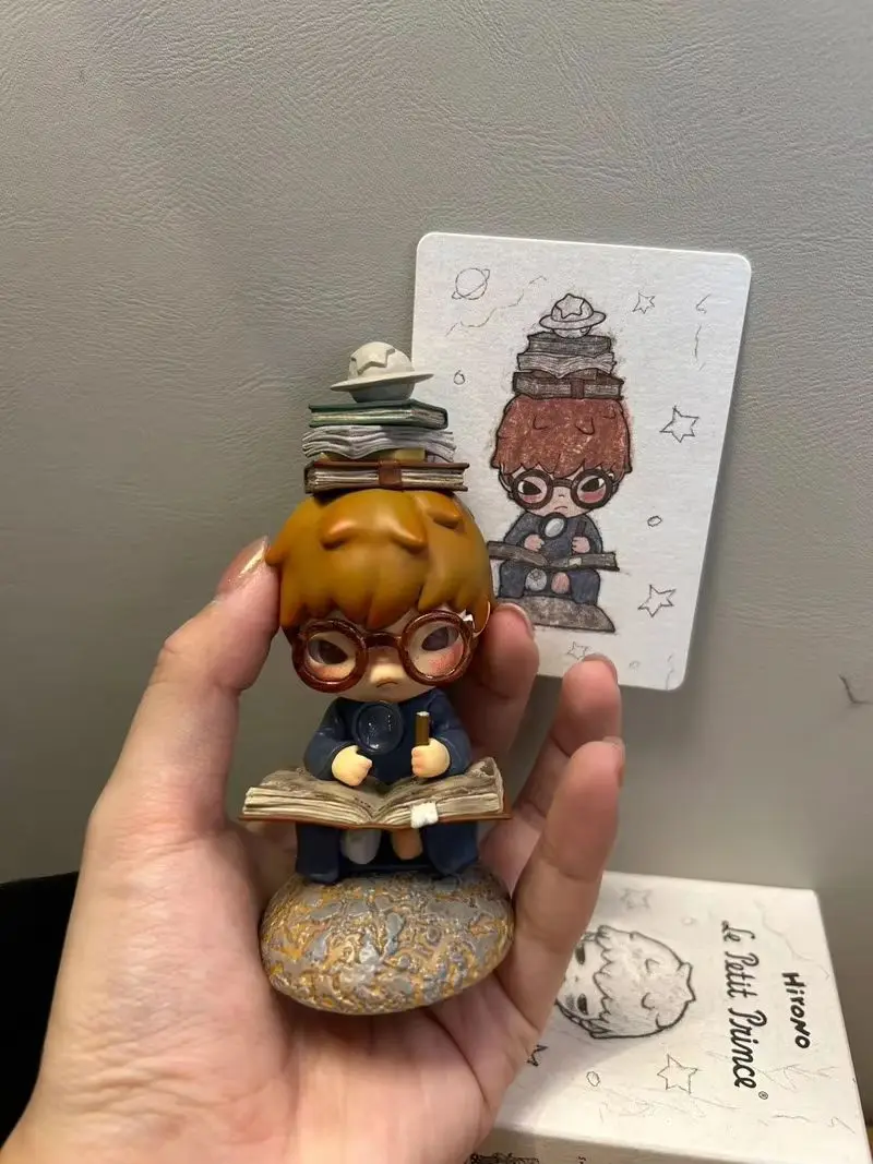 Genuino Pop Mart Hirono X Le Petit Prince Serie 8-12 cm Pvc/Abs Blind Box Anime Figure Simpatici regali di compleanno di Natale