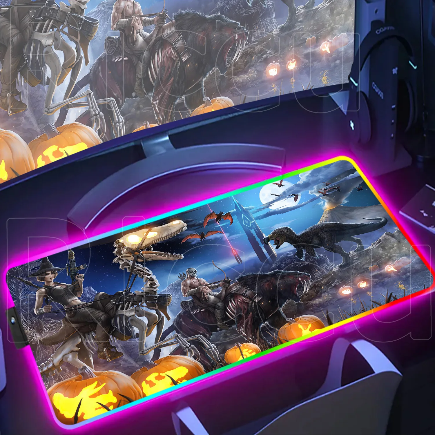 

HD Печать ARK Survival Evolved RGB Коврик для мыши Килимок для мыши для киберспорта и геймера Большой игровой ковер XXL Компьютерный нескользящий резиновый настольный коврик