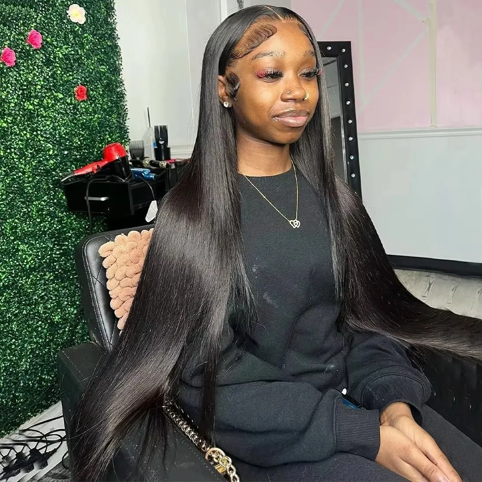 Mossily 13x6 Bone Straight Lace Front Wig 30 Inch Lace Front Human Hair Wigs For Women Brazilian Hair Wigs 360 Lace Frontal Wig