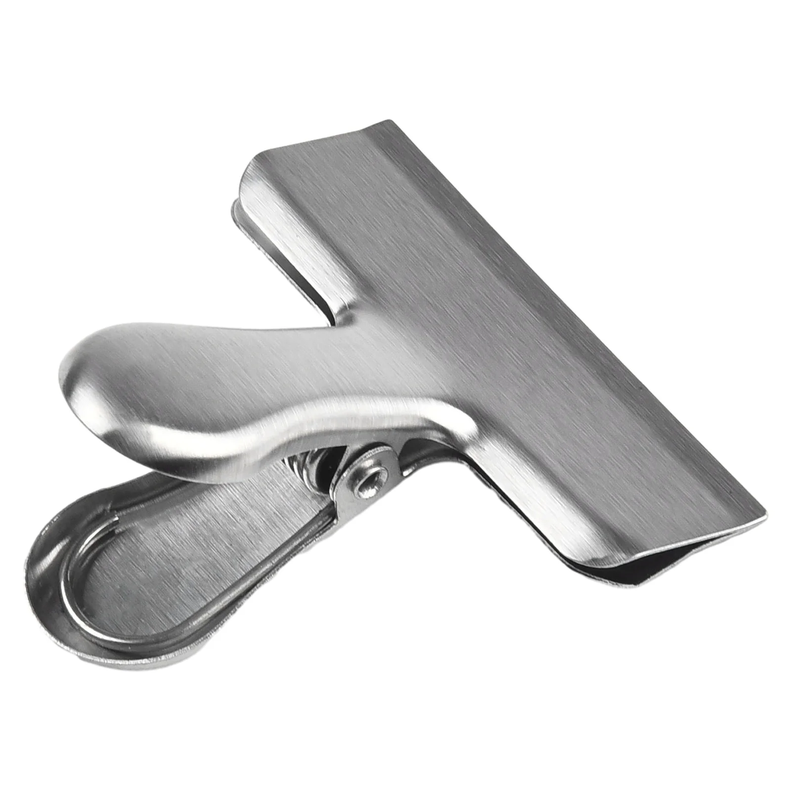 8pcs Stainless Steel Sealing Clip Bill Clip Metal Clip Snack Bag Office Document Bag Fresh Food Bag Strong Bite Force Rust Proof