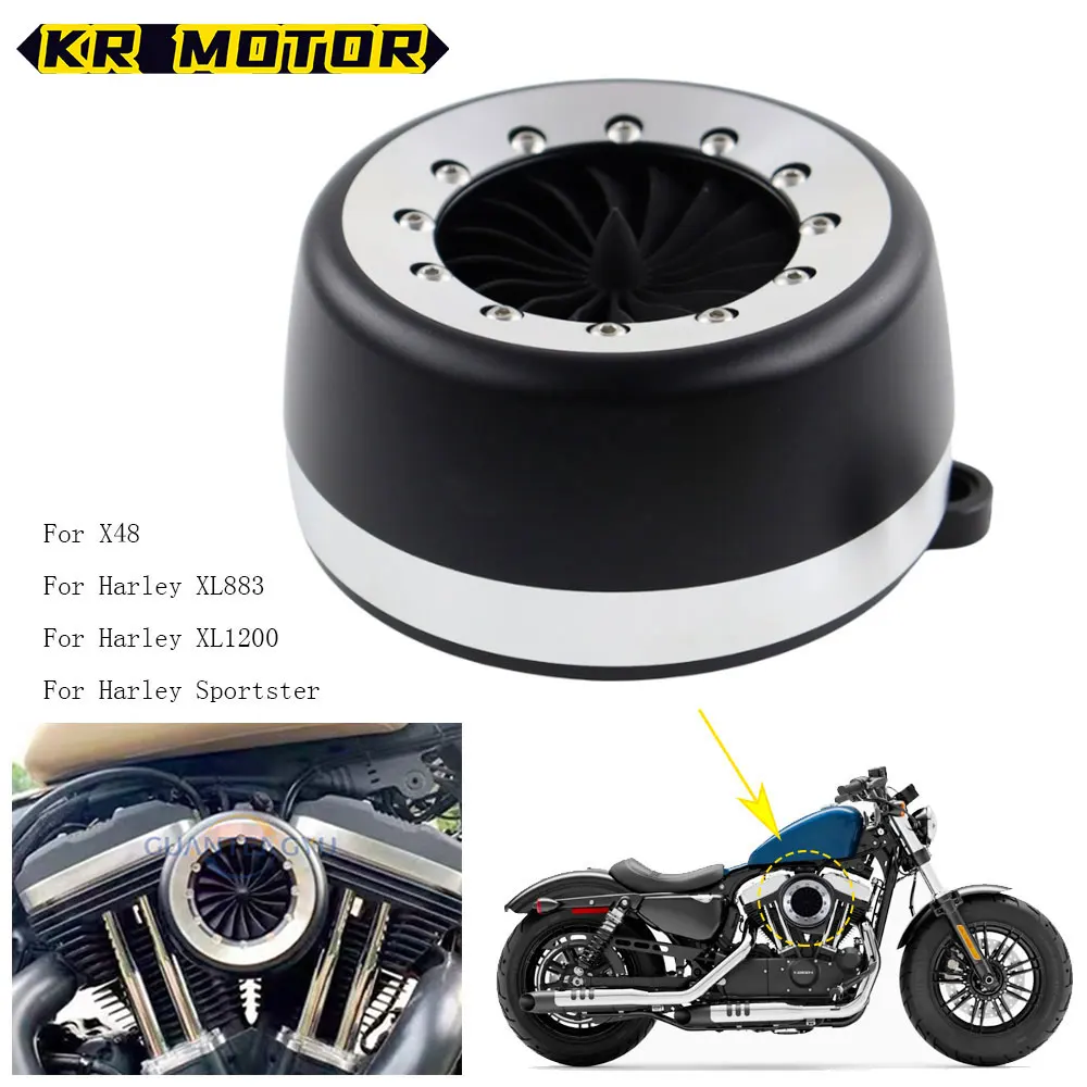 

Motorcycle Accessories Air Filter Cleaner Intake System Kit For Harley Sportster Iron XL R 883 1200 Forty eight 48 72 2004-2013+