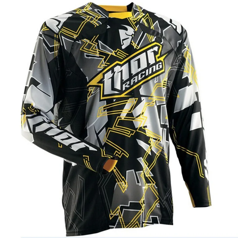 

New Knight Speed Conquer Racing Motorcycle Mountain Bike Long Sleeve Shirt for Men and Women Breathable Speed Drying Sports Top