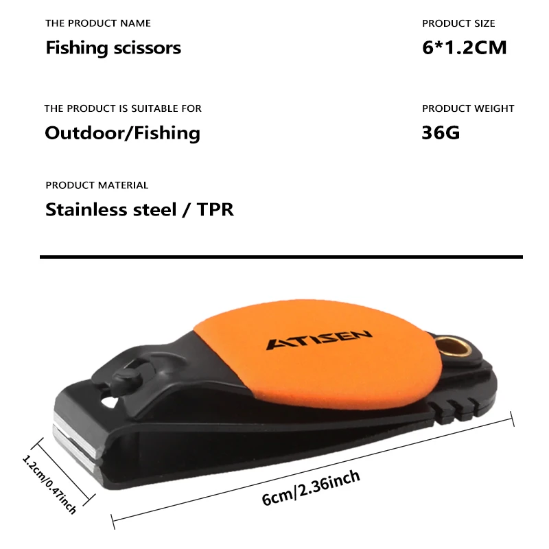 Outdoor fishing tools Stainless steel fishing clippers Fishing pliers Powerful clippers Fishing glue wire clippers Fish nail cli