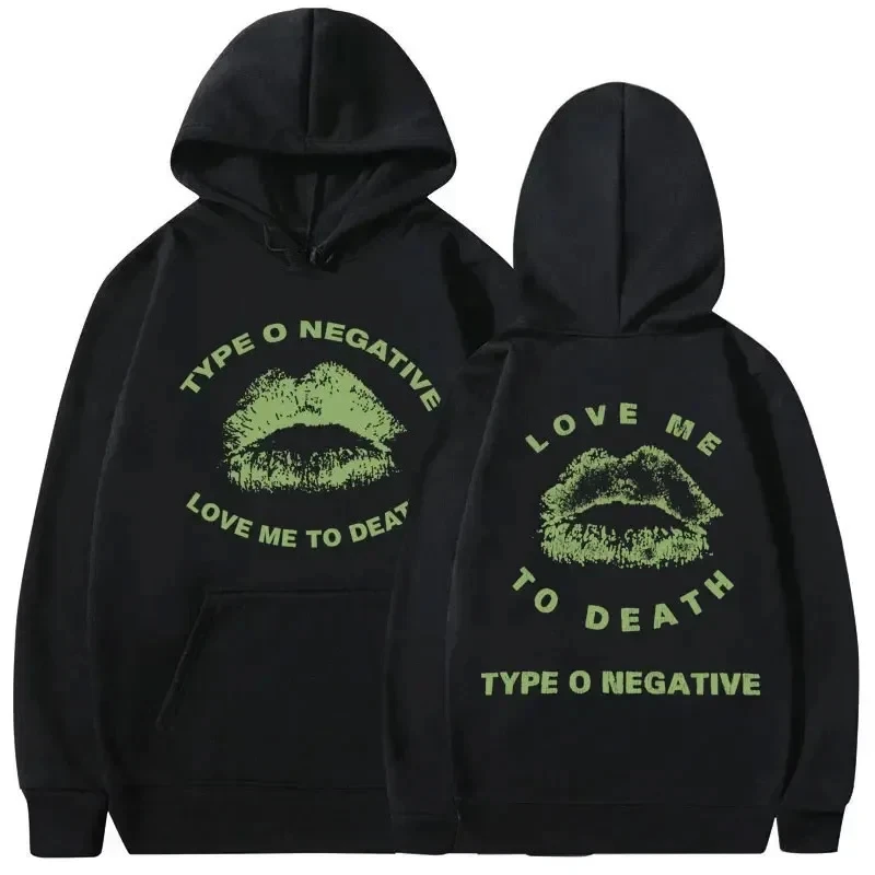 1996s rock band tipo o negative impressão gráfica masculina e feminina solta quente hoodie casual outono e inverno tendência de moda de luxo