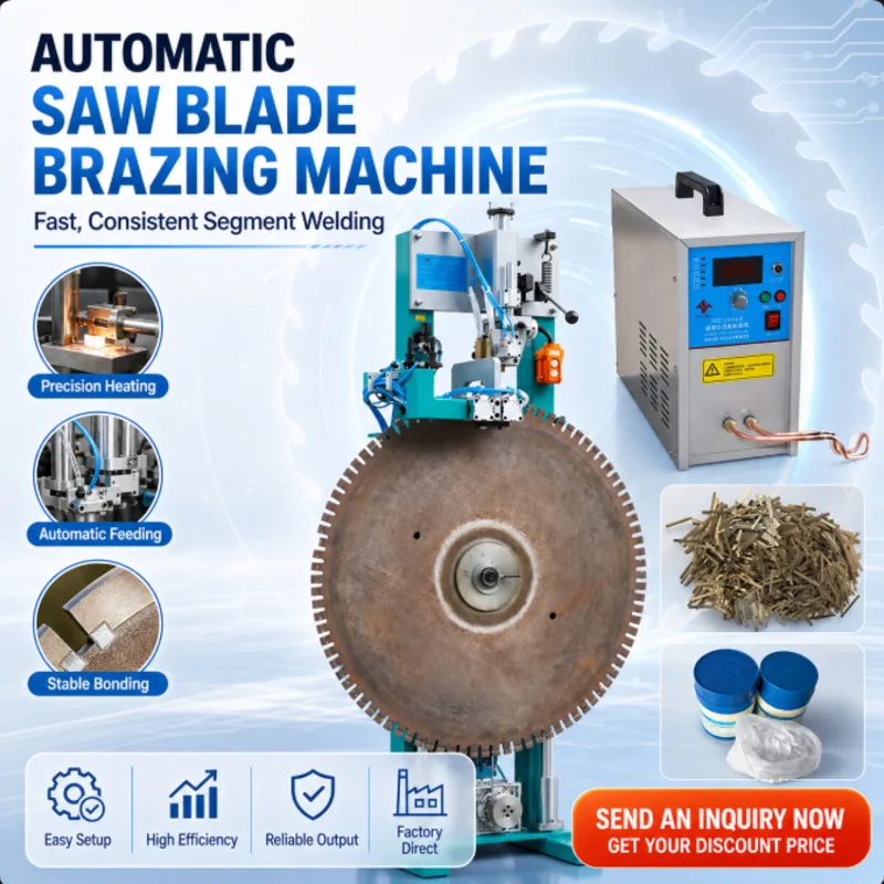 CE Certified Diamond Segment Saw Blades Welding Machine Frequency Semi Automatic Easy Operation High Precision